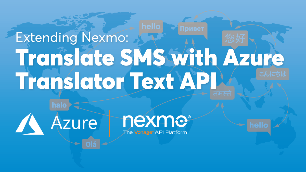 Translate SMS with Azure Translator Text API