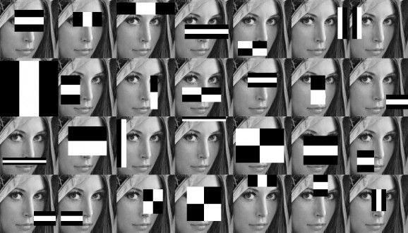Harr-like Features over Faces source http://www.willberger.org/cascade-haar-explained/